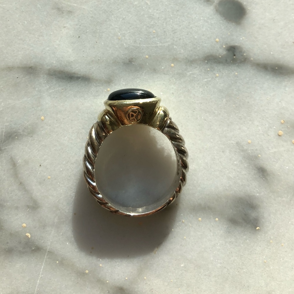 Authentic David Yurman Onyx Ring size 6.5